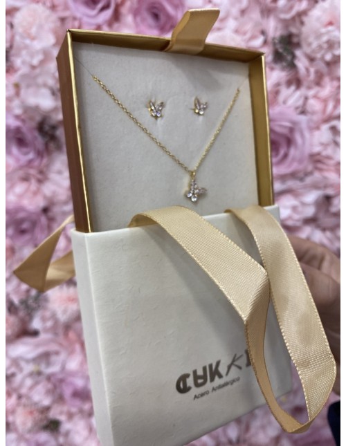 Conjunto MARIPOSA dorado