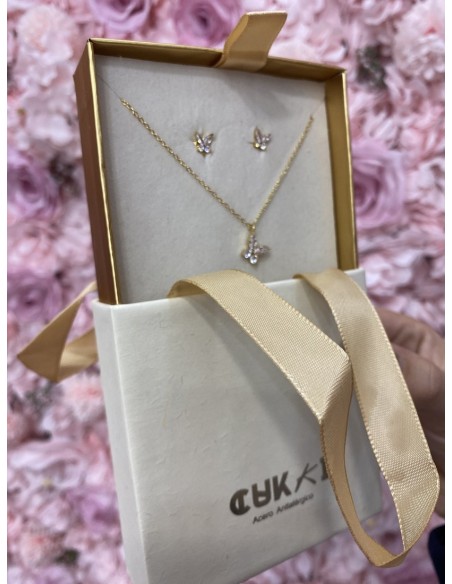 Conjunto MARIPOSA dorado