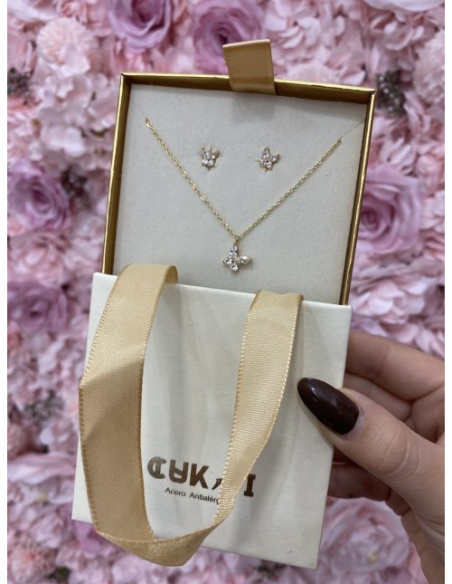 Conjunto MARIPOSA dorado