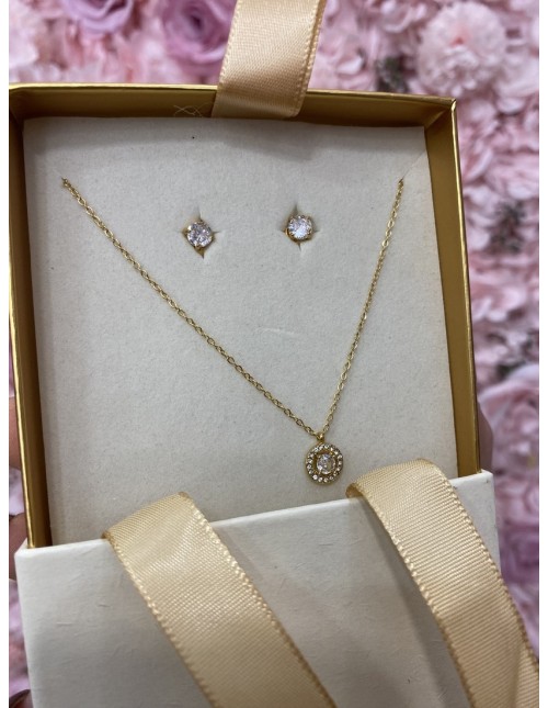 Conjunto DIAMANTE dorado