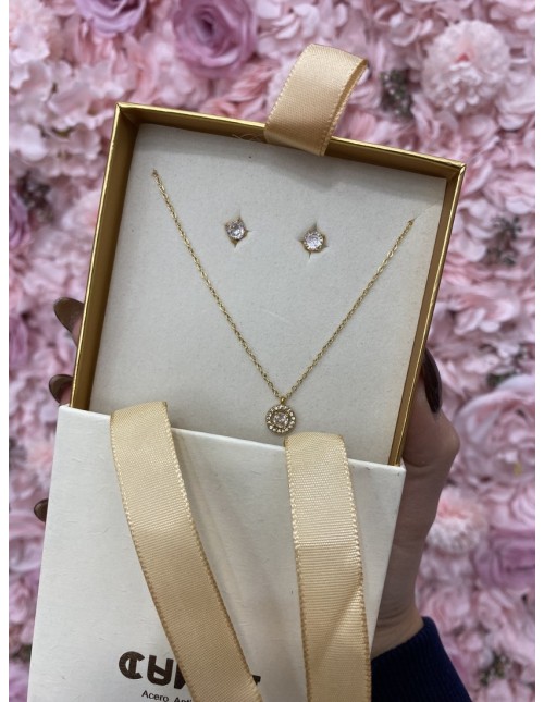 Conjunto DIAMANTE dorado