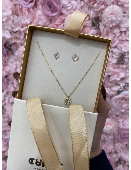 Conjunto DIAMANTE dorado