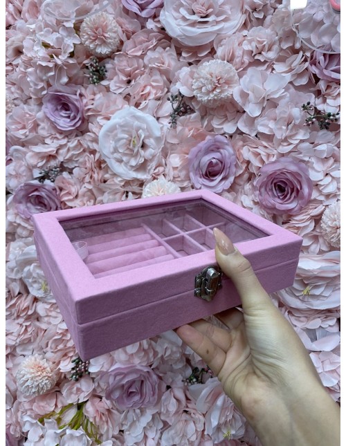 Joyero rosa pequeño