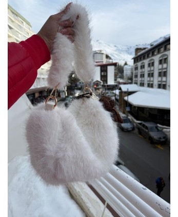 Bolso peluche blanco