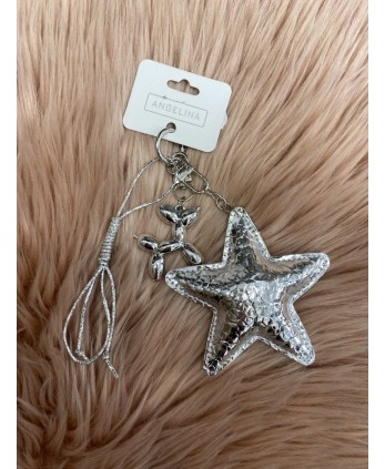 Adorno bolso estrella plata