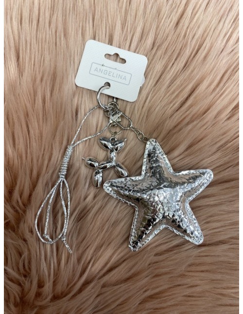 Adorno bolso estrella plata