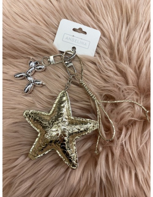 Adorno bolso estrella dorada