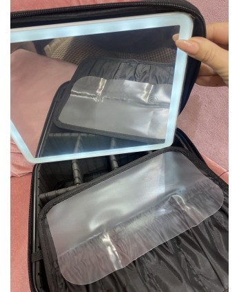 Maletín de maquillaje con espejo