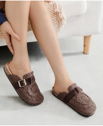 Zueco Índigo marrón 2