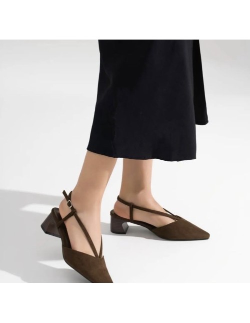 Tacón Serena marrón