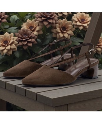 Tacón Serena marrón