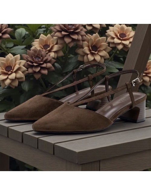 Tacón Serena marrón