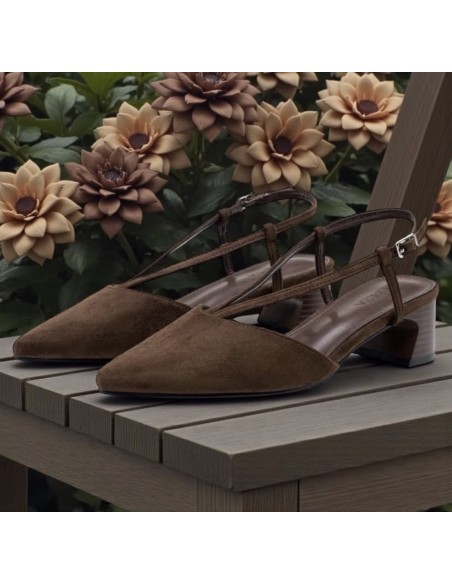 Tacón Serena marrón