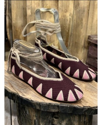 Manoletina Crochet Burdeos