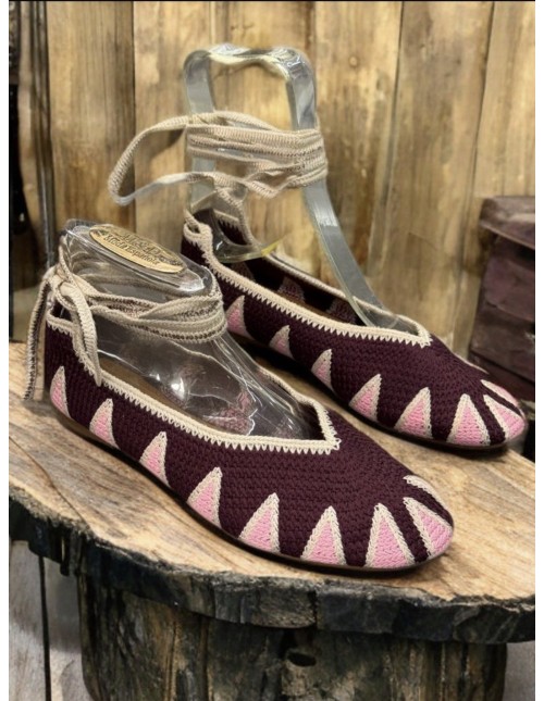 Manoletina Crochet Burdeos