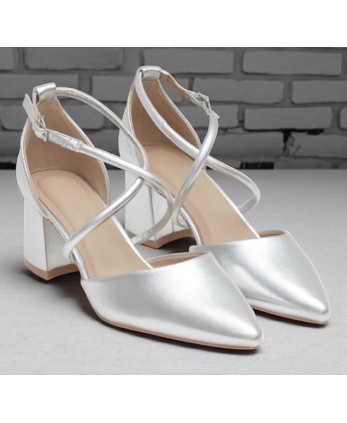 Tacón Dama Plata