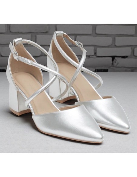 Tacón Dama Plata
