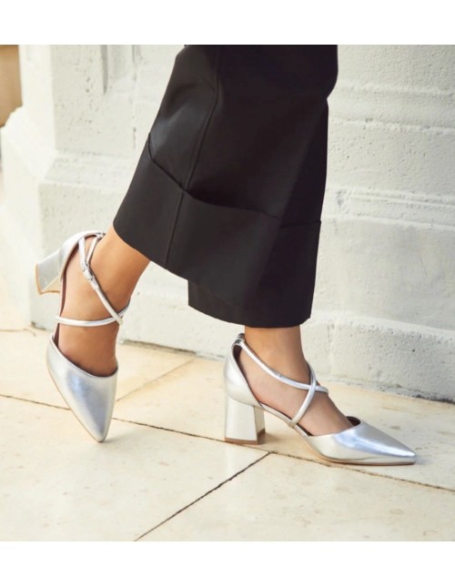 Tacón Dama Plata