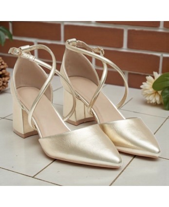 Tacón Dama Dorado