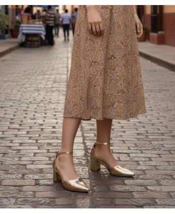 Tacón Lena Dorado 2