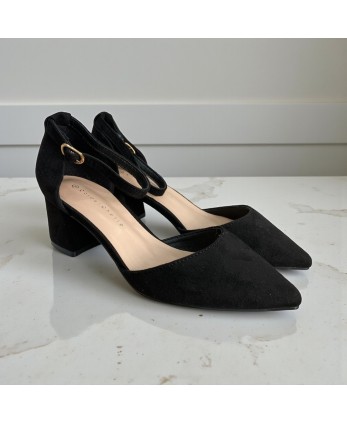 Tacón Lena Negro