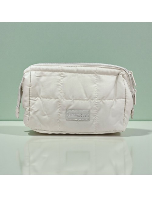 Neceser Acolchado Beige