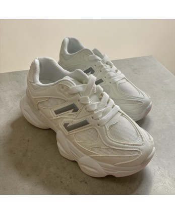 Deportiva Claudia Blanca/Gris