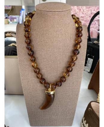 Colgante Perla Marrón